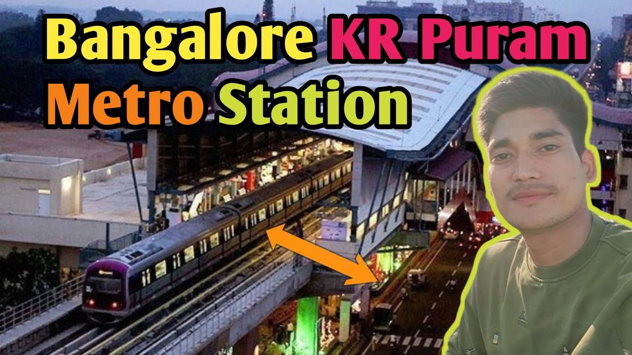 Bangalore KR Puram metro station night scene 🌃🚇