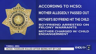 Mother and boyfriend facing charges after toddler struck and killed in Tomball-area driveway