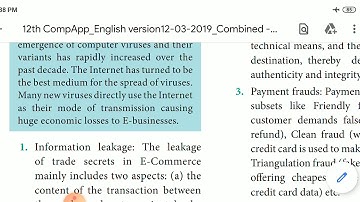 12 TH COMPUTER APPLICATIONS CHAPTER-17(PART-1)