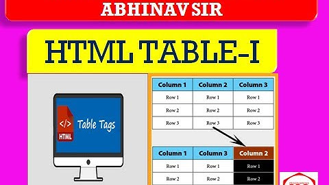 m2-r5 web designing & publishing | WDP-HTML-TABLE-I |  programmingpro