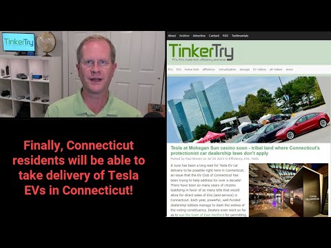 Видео: Thoughts on Mohegan Sun (Tribal Land) opening soon for Tesla direct-sales deliveries in Connecticut