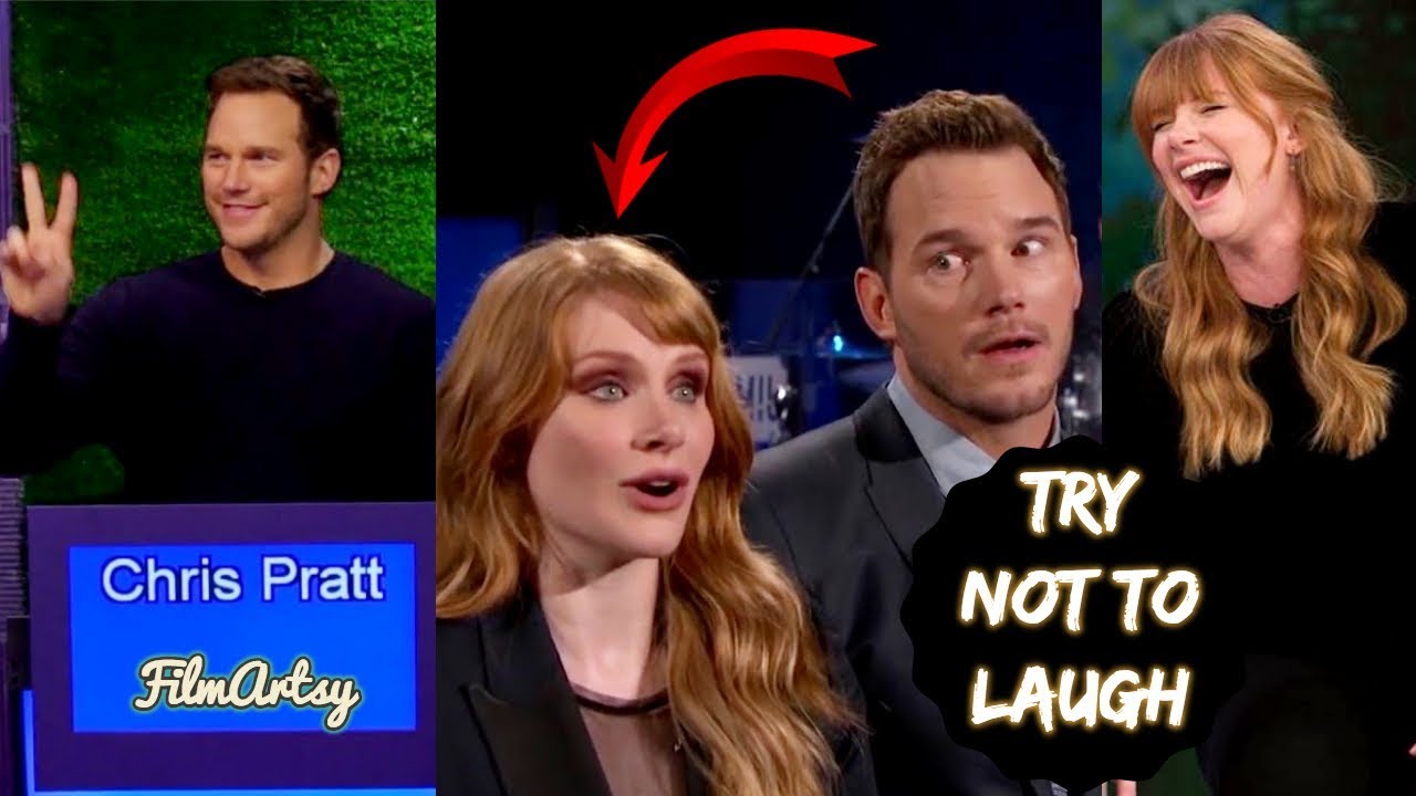 Chris Pratt & Bryce Dallas Howard Play Funny Games - Jurassic World: Fallen Kingdom - 2018
