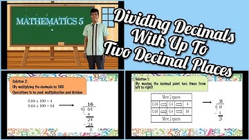 Division of Decimals With Up To Two Decimal Places | Grade 5 Mathematics | Quarter 2 | Week 6