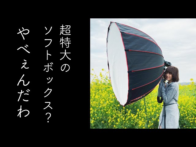 超特大120cmのソフトボックスの威力！光が柔らか過ぎ！【ポートレート