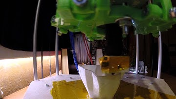 Delta 3D printer first test run and vase printing timelapse