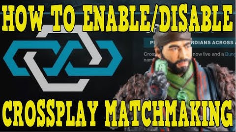 DESTINY 2 | HOW TO ENABLE/DISABLE CROSSPLAY MATCHMAKING! (PS4/PS5 ONLY)
