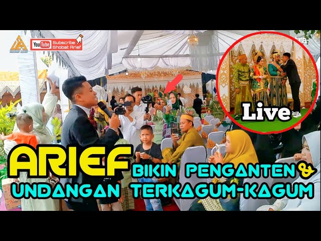 ARIEF TAMPIL MEMUKAU DI ACARA WEDDING