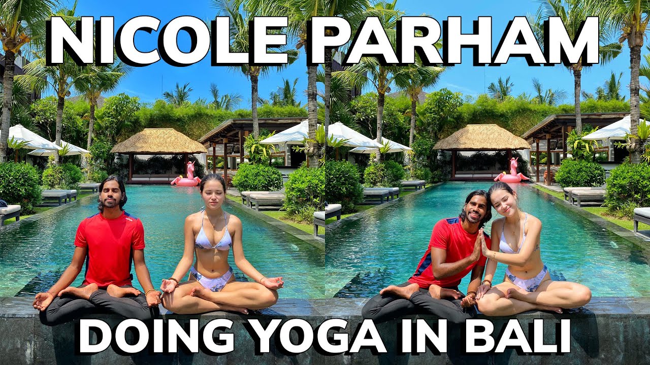 Yoga bareng Nicole Parham.