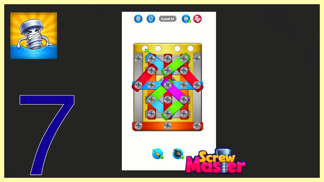 Screw Puzzle Nuts and Bolts Gameplay Level 4853 YouTube
