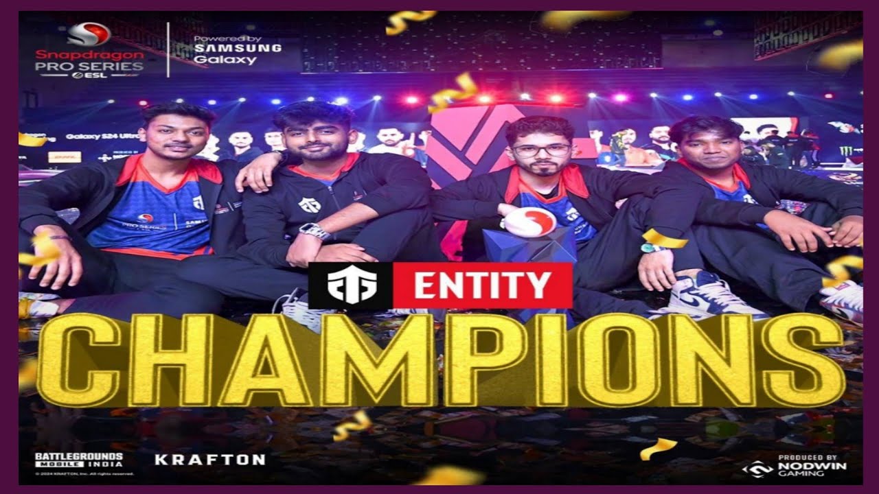SNAPDRAGON PRO SERIES WINNER TEAM ENTITY GAMING🏆 ESL INDIA ESPORTS HIGHLIGHTS 
