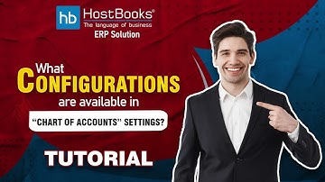 HostBooks ERP Solution  : What configurations are available in “Chart of Accounts” settings