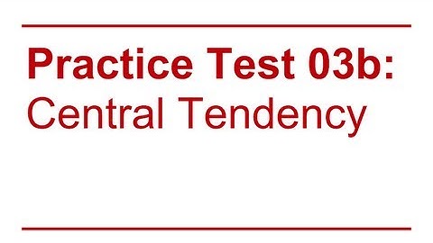 Data Sense 03: Central Tendency / Review of Quiz 3