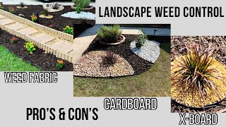 Spring🌷Landscape Weed Control Pro’s & Con’s|Best Weed Material|Before & After Outdoor Projects