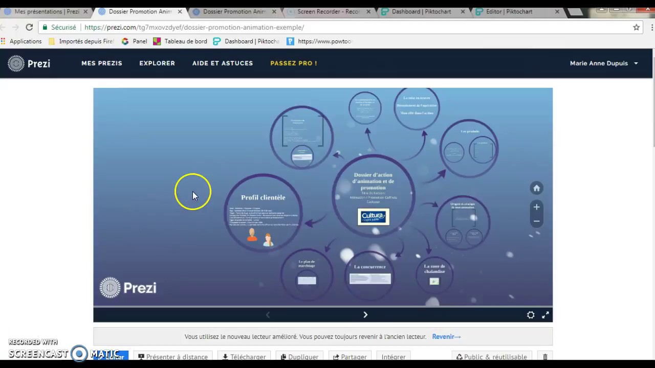 Utiliser Prezi pour présenter son animation - YouTube