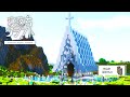 【寝落ちクラフト】ほのぼの村の教会建築【マイクラ建築】建築整地作業用BGM/無言/高画質/睡眠/minecraft/building/timelapse/longplay