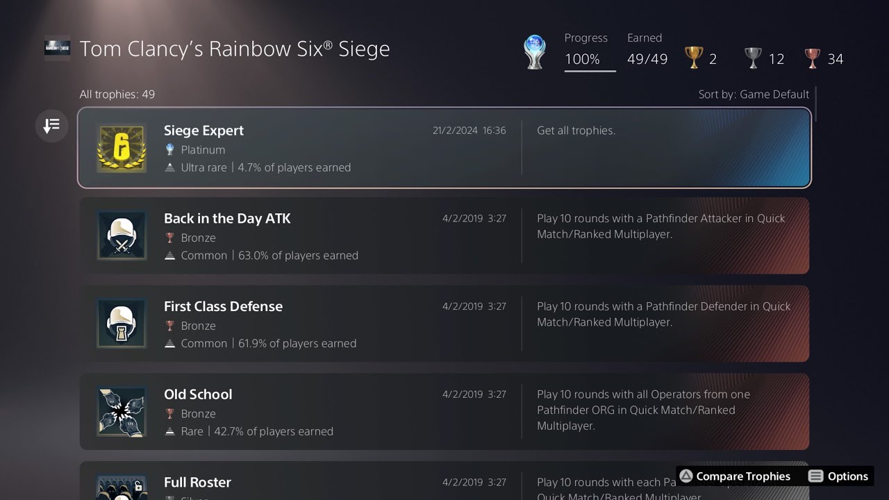 Earning my PLATINUM TROPHY while fragging in Ranked Rainbow 6 Siege