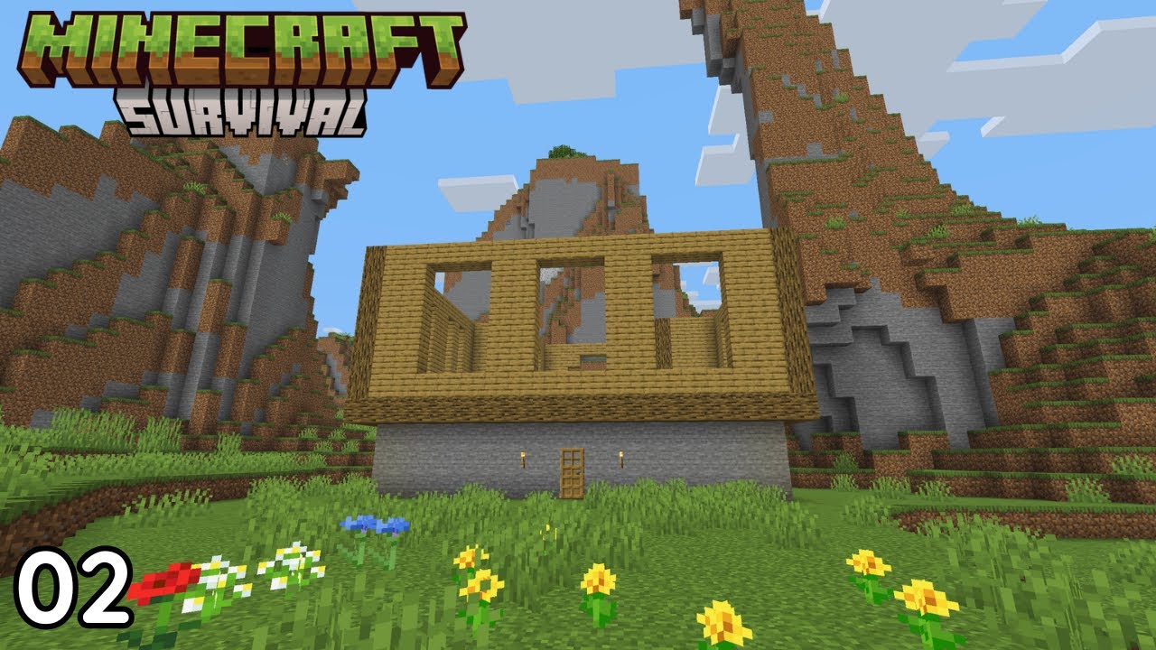 Making a House! | Minecraft Survival Episode 2 - YouTube