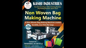 Non Woven Carry Bag Making Machine #carrybags #nonwovenbag #bagmaking #machine #printing #trending