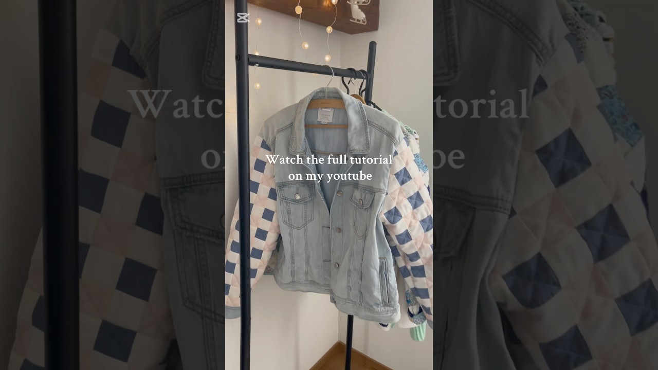 Old denim, new jacket!! Watch the full tutorial on my channel ❤️ 