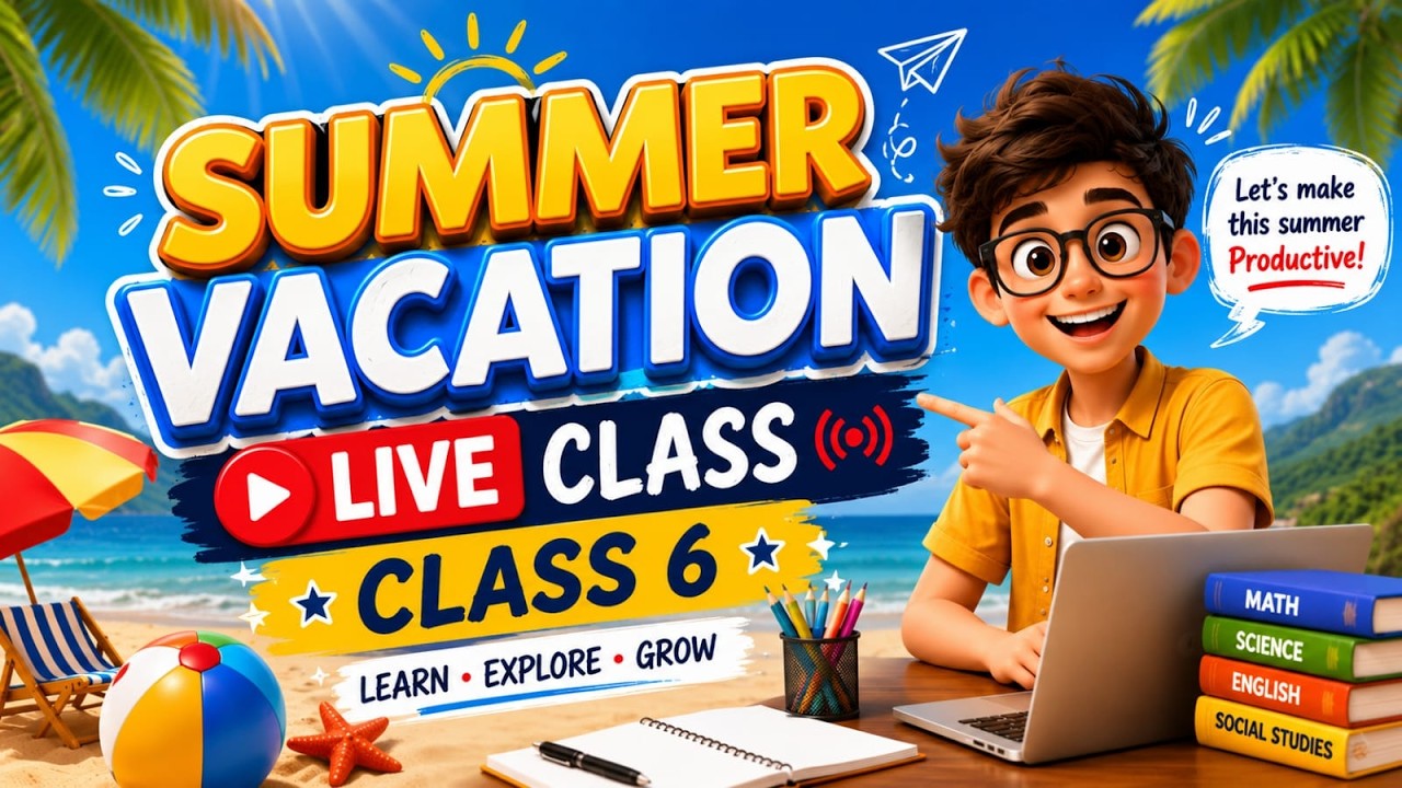 Class 6 Summer Vacation Live Class DAY 11 | Fun & Interactive 🚀