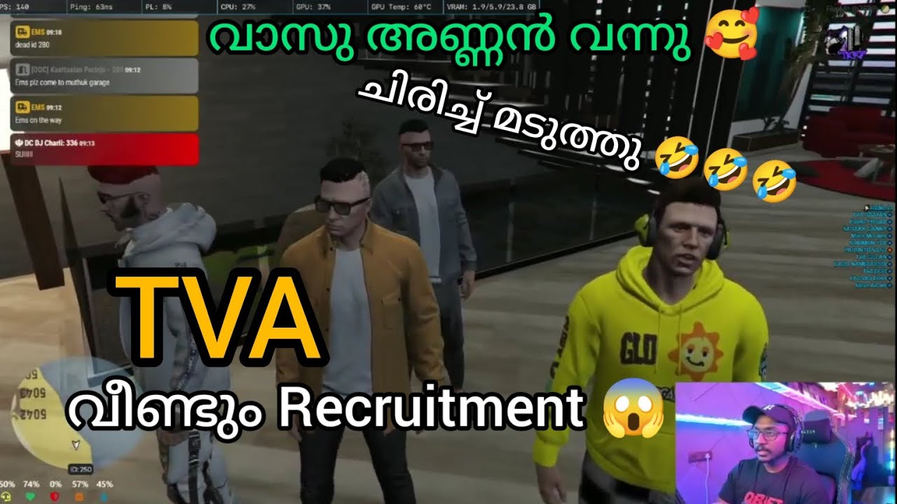 TVA വീണ്ടും Recruitment😱 Vasu Annan ചിരിച് മടുത്തു 😂, tva babu, sarak #eaglegaming #tva