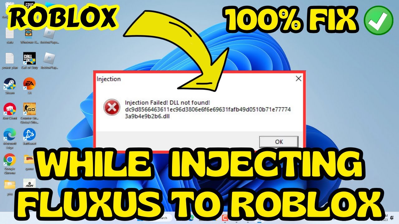 roblox crashing whenever I inject fluxus : r/robloxhackers