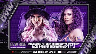 Can Hollyhood Haley J reclaim the OVW Women’s Championship from JRod Find out Thursday on OVW Rise
