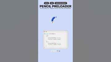 I Spent 1 Hour Creating a Pencil Preloader Using CSS and It Was EASY  #coding 🚀