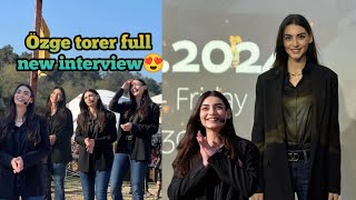 Özge torer New interview 😍 bala hatun on kuruluş Osman set on Eid❤️ #viral #youtubeshorts #youtube