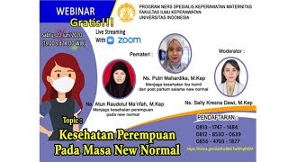 Webinar Kesehatan Perempuan Pada Masa New Normal