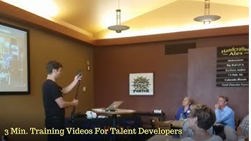 3 minutes training videos for Talent Developers