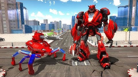 Spider Robot Car Game – Robot Transforming Games - Android Gameplay