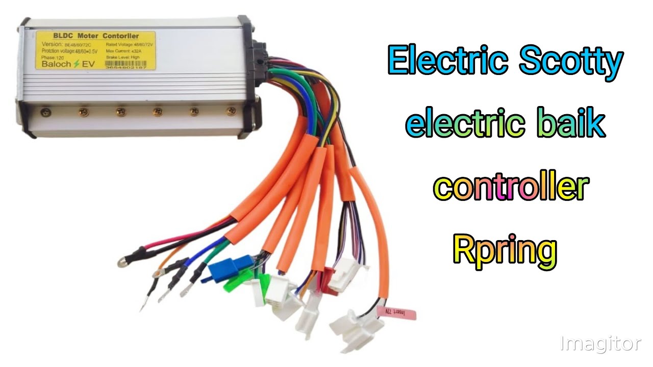Electric Scotty electric bike controller checking 