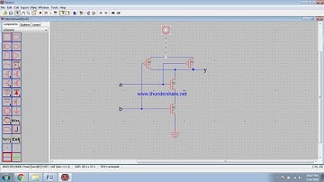 2 input nand{schematic} in Electric Binary