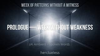 prologue — week without weakness | herclueless (AI Ambient / Spoken Word)
