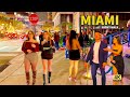 Downtown Miami To Brickell At Night Neon Lights City Energy 4K