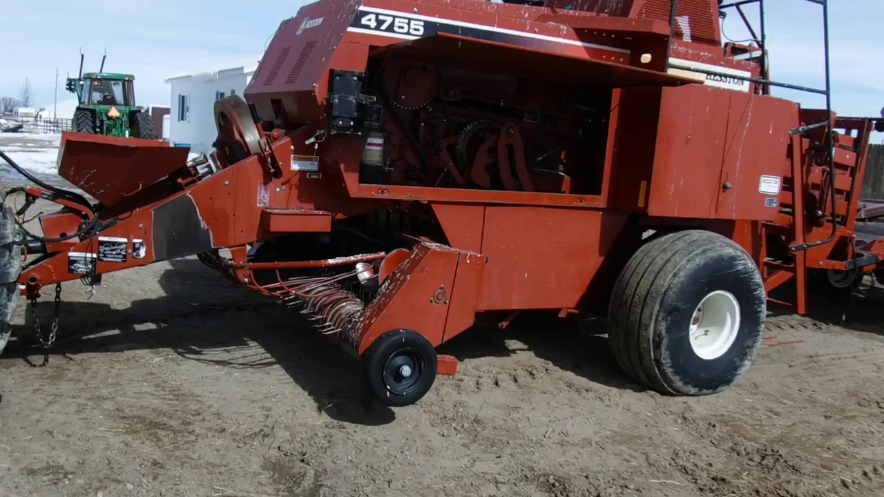 2000 Hesston 4755 3x3 Baler With 3 Bale Accumulator YouTube