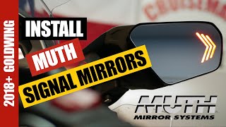 Muth LED Signal Mirrors installed on 2018+ Honda Goldwing