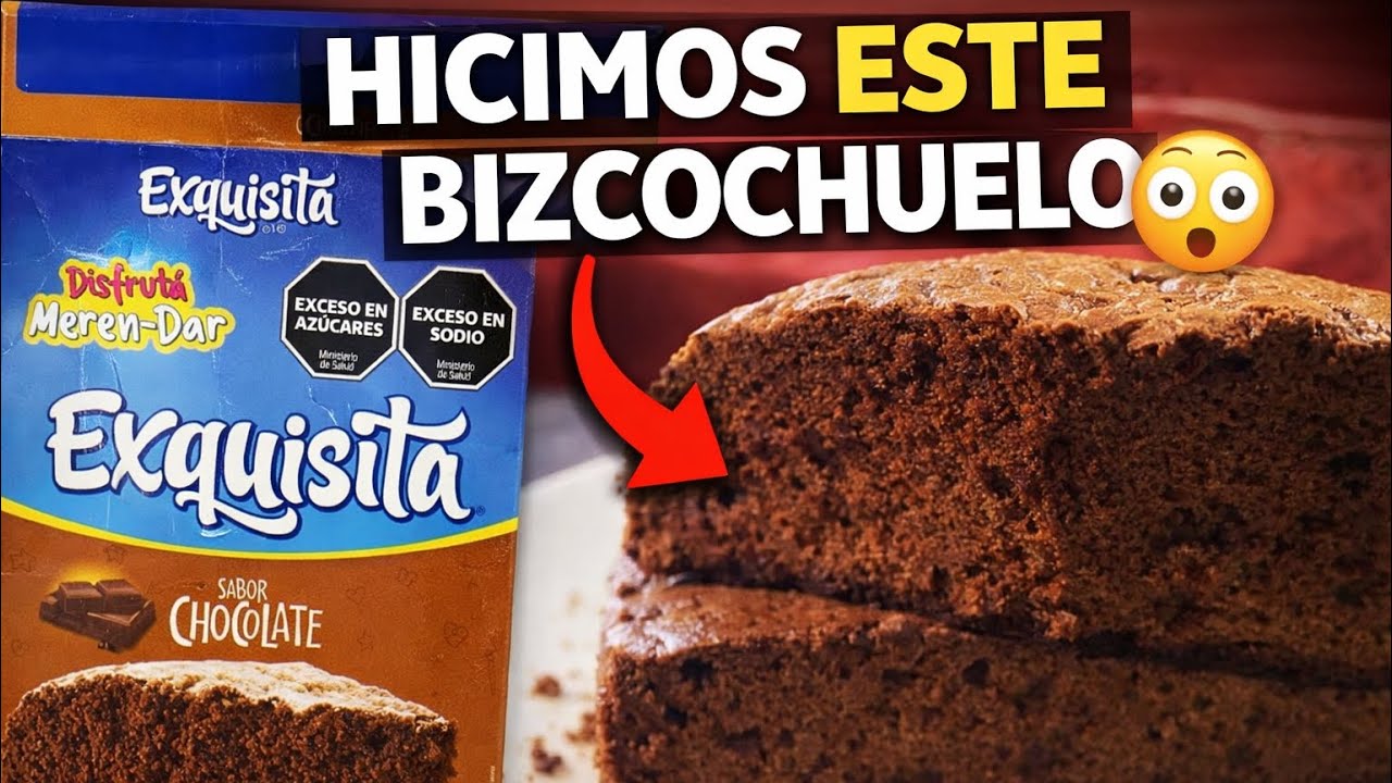 Hicimos este bizcochuelo casero (¿sale bien?)