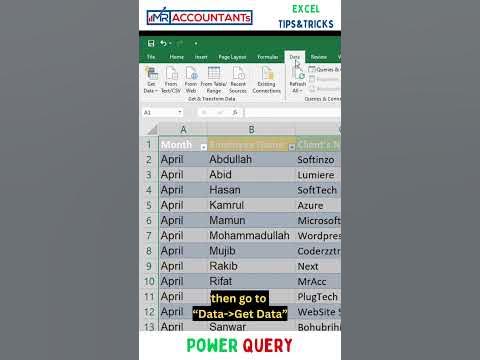Advanced Power Query in Excel || Excel.CurrentWorkbook() - YouTube