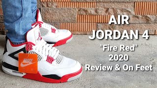 AIR JORDAN 4 RETRO FIRE RED 2020 from NIKE PH - REVIEW and ON FEET | Sneakers Yo