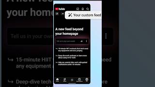 YouTube's new home page allows for custom feed layouts.#youtube #information