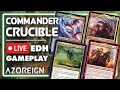 Commander crucible  mtg edh magic the gathering  galazeth vs velomachus vs athreos vs varchild