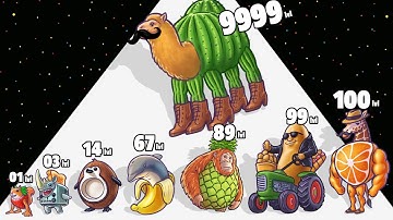 Brainrot Merge Fellas - Level Up Brainrot Max Level Gameplay (Suika Game)