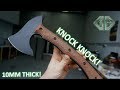 Making INDESTRUCTIBLE 10mm thick demolition tomahawks (KNIFEMAKING)