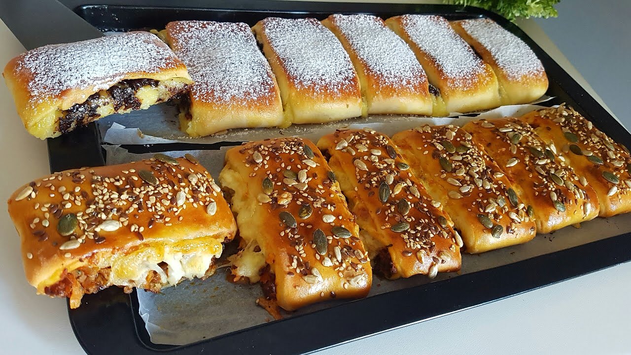 بدون تعب حضري من نفس العجين فطائر مالحة و حلوة كجيو خفاف لذاذ بمكونات بسيطة و طريقة عملية سريعة