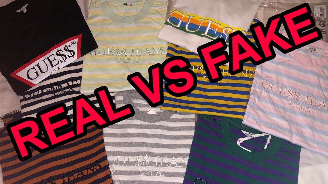 REAL VS ASAP GUESS STRIPE T SHIRTS, ULTIMATE GUIDE A$AP - YouTube