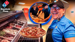 APRENDI A FAZER PIZZAS NA DOMINO'S COM A BRUNA