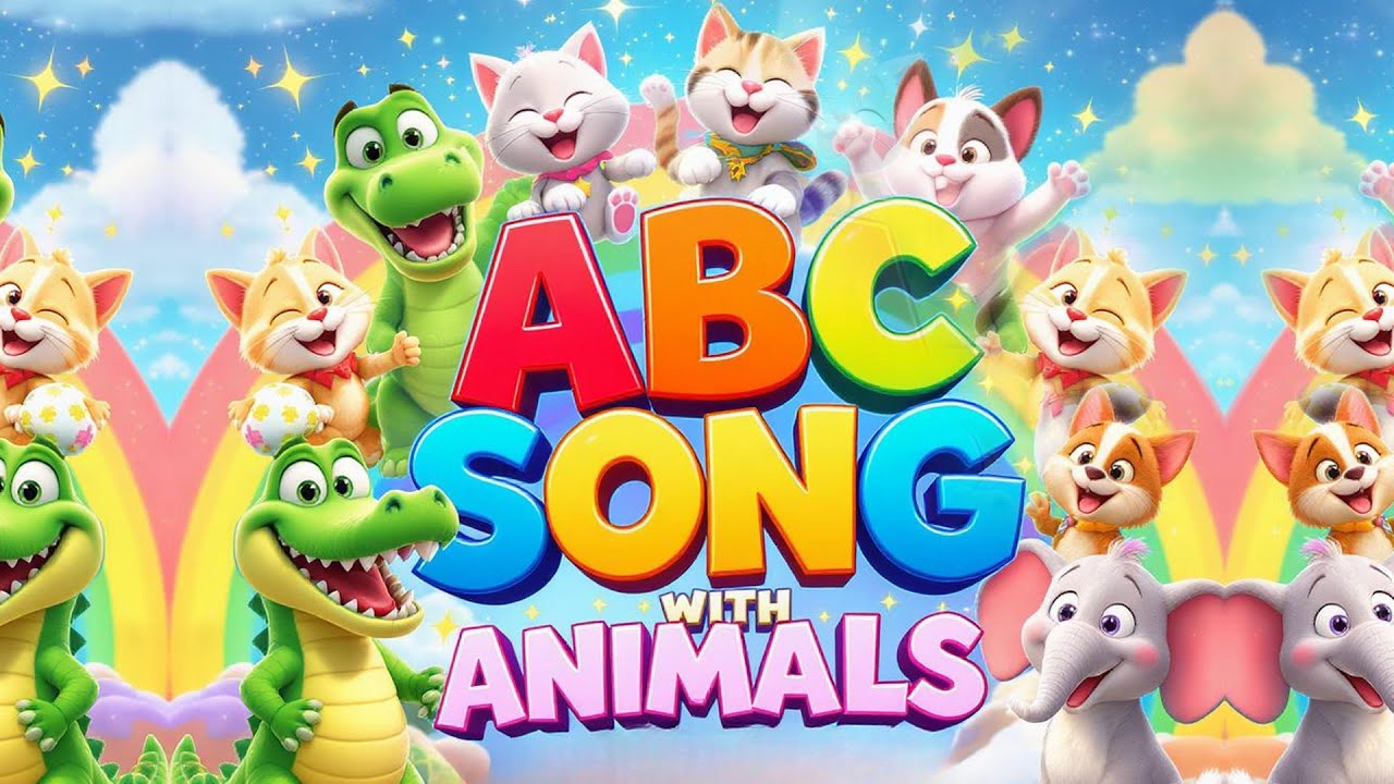 ABC Alphabet Song with Animals | A to Z Phonics for Kids | Learn ...