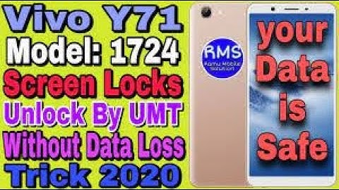 Vivo Y71 (1724) (1731) Screen lock Remove Without Data Loss Umt Tool || UNLOKING GURU